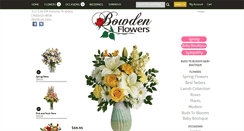 Desktop Screenshot of bowdenflowers.com